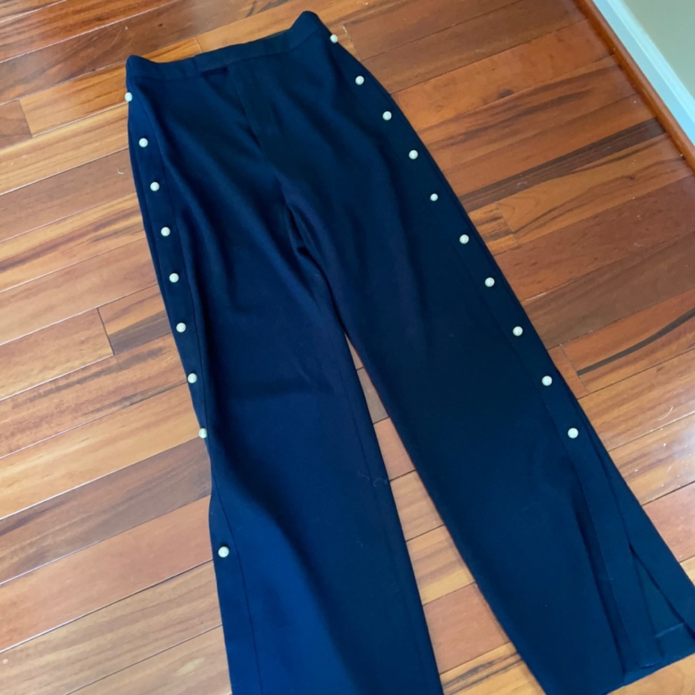 Zara Pearl Side Slit Pants